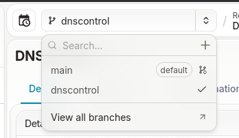 Infrahub Branch Selector