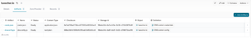 DNSControl Artifacts